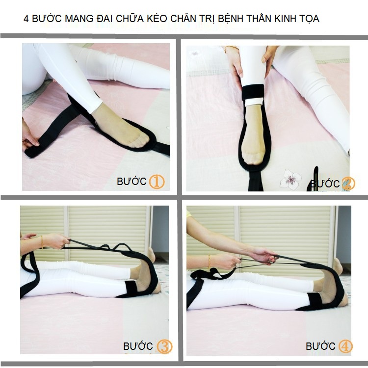 4 bước chuẩn bị chữa đau thần kinh tọa với đai DT-350 - Y khoa Kim Minh 0933455388