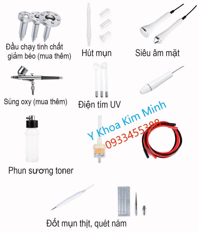 Phụ kiện 5 chức năng của máy chăm sóc da mặt M1897