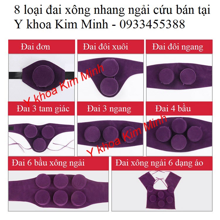 8 loại đai xông nhang ngải chữa bệnh đau cơ xương khớp - Y khoa Kim Minh 8 Loại đai xông nhang ngải cứu hay dùng chữa bệnh đau cổ vai gáy, phục hồi chức năng - Y khoa Kim Minh