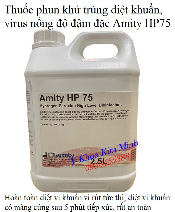 Dung dich phun khu trung dam dac Amity HP 75 - Y Khoa Kim Minh