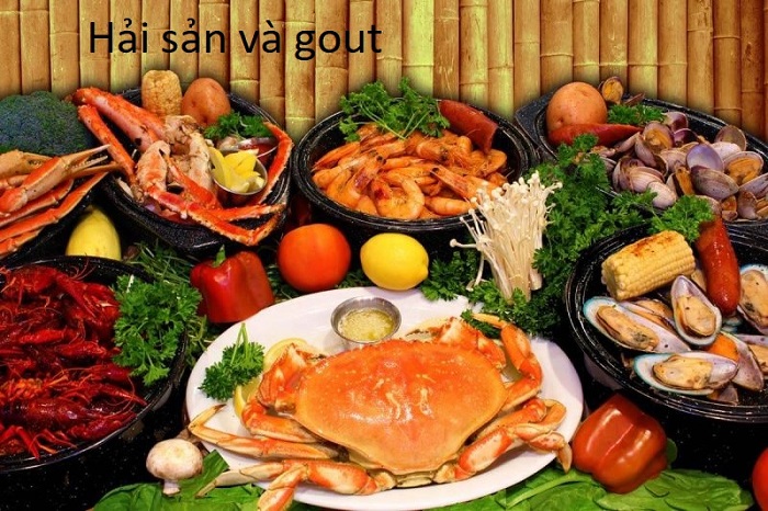 Ăn nhiều hải sản dễ gây tăng axit uric trong mau và làm bệnh gout trở nặng