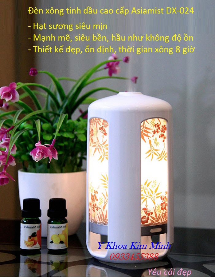 Đèn xông khếch tán tinh dầu cao cấp Asiamist DX-024 - Y Khoa Kim Minh Đèn xông tinh dầu cao cấp Aisamist DX-024 - Y Khoa Kim Minh 0933455388