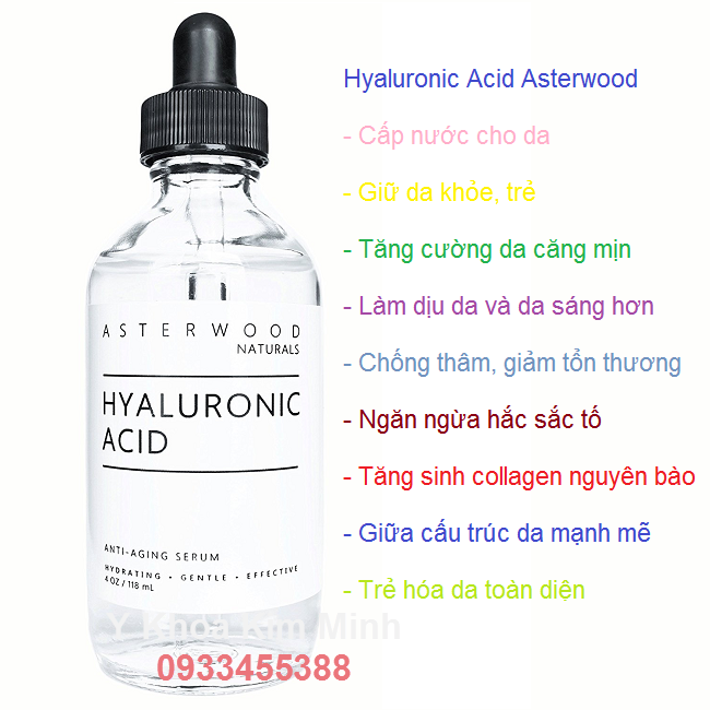 Seum HA Hyaluronic Acid dưỡng ẩm chống nhăn nhập Mỹ - Y khoa Kim Minh