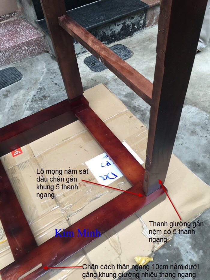 Cung cap giuong massage go tham my spa xong hoi Kim Minh