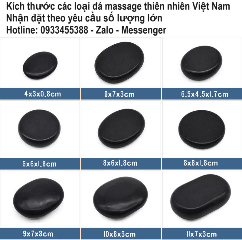 Bán đá massage nóng sản xuất tại Việt Nam