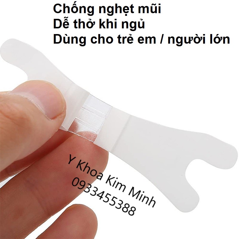 băng dán mũi chống nghẹt mũi khi cảm cúm của trẻ em