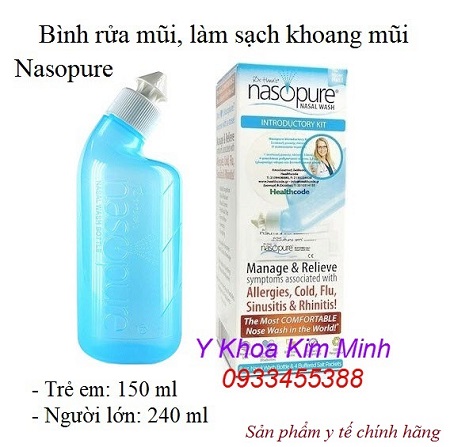 Bình rửa mũi Nasopure của Mỹ