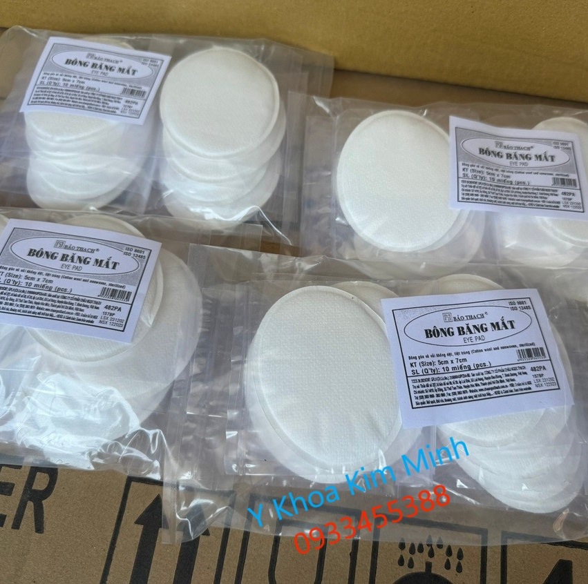 Bông băng bảo vệ mắt sau phẫu thuật, bị thương vùng mắt do tai nạn, sử dụng cho cá nhân
