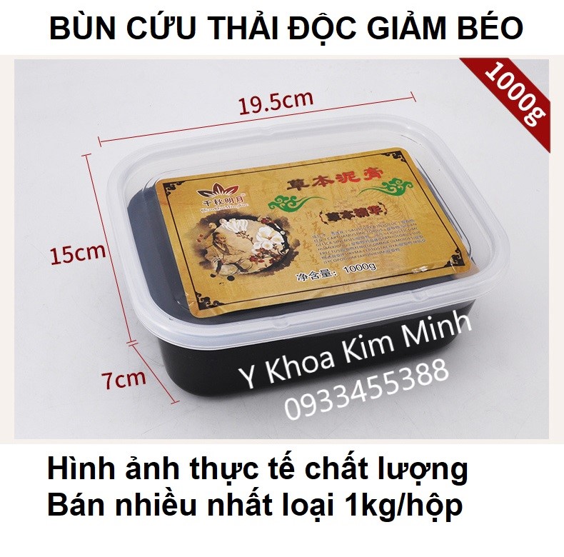 Bùn cứu thải độc giảm béo 1kg/hộp