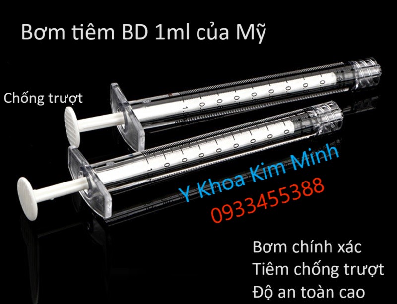 Bơm tiêm BD 1ml dùng tiêm tinh chất mỹ phẩm