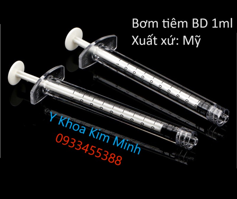 Bơm tiêm BD 1ml dùng tiêm filler botox, tiêm mỡ tự thân nhập khẩu của Mỹ