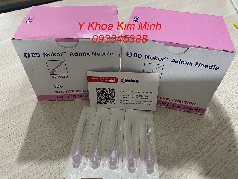 Noi ban kim tam giac pha day seo nhap khauBD Nokor Amirican Admix Needle - Y khoa Kim Minh
