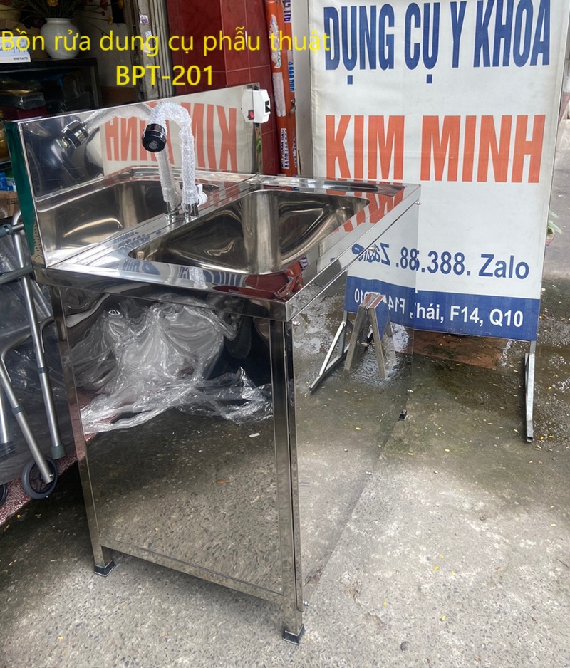Bồn rửa dụng cụ phẫu thuật BPT-201 dùng cho phòng mổ y tế bán ở TP.HCM