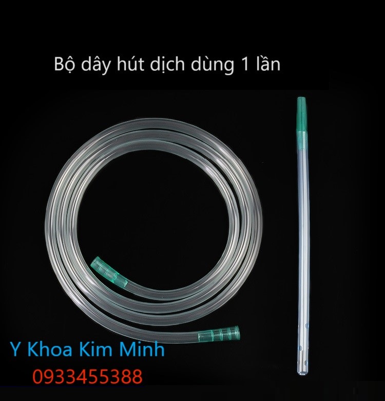 Bộ dây hút dịch dùng 1 lần sử dụng cho máy hút dịch phẫu thuật, hút dịch y tế