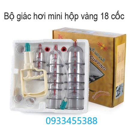 Bộ dụng cụ giác hơi không dùng lửa 18 cốc
