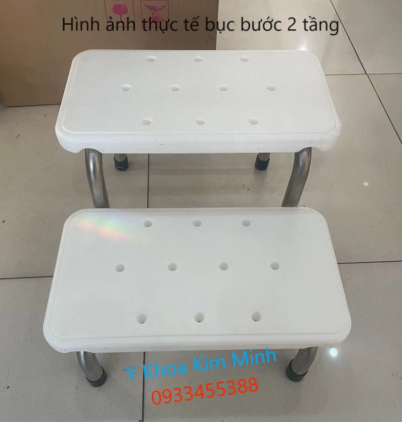 Bục bước 2 tầng dùng cho bàn khám sản khoa