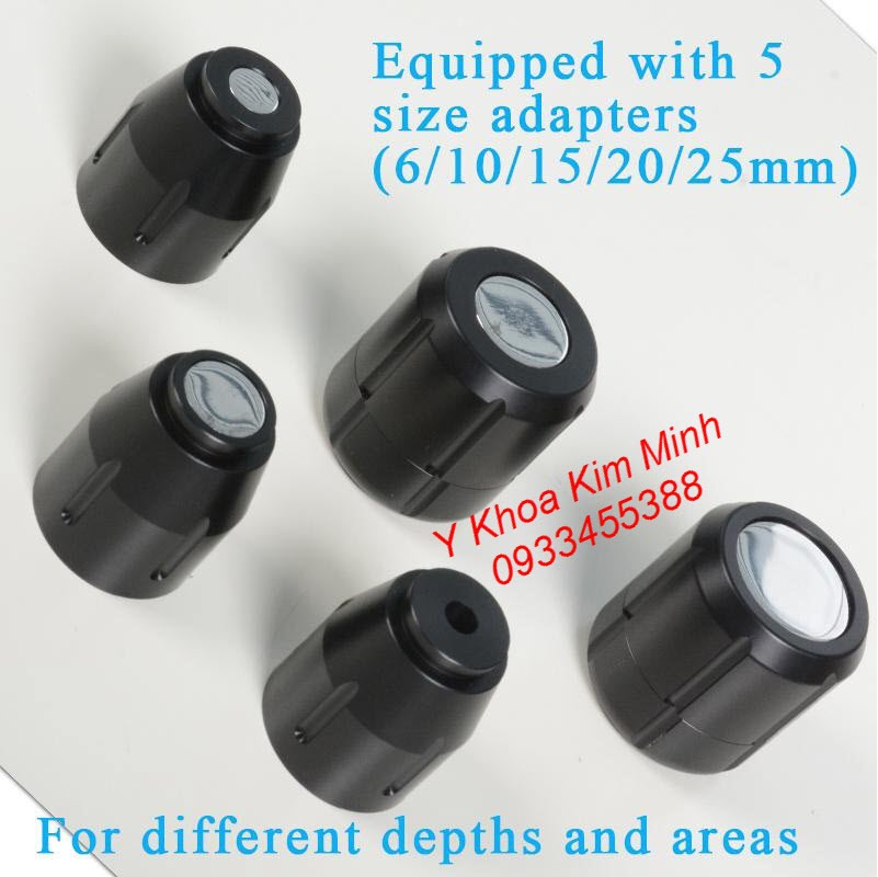 5 đầu điều trị của máy bắn xung kích trị liệu ESWT-2021