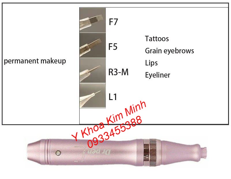 Bán đầu kim lăn 1, 3, 5, 7 dùng cho máy phi kim Dr Pen M5, M7