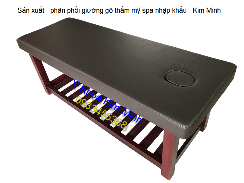 Giuong tham my spa massage go thong nem nau den 700x1900x700 Y Khoa Kim Minh