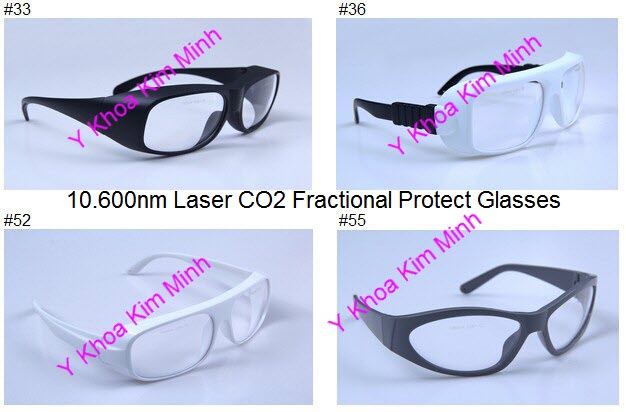 Kinh bao ve mat dung cho may Laser CO2 Fractional Y Khoa Kim Minh