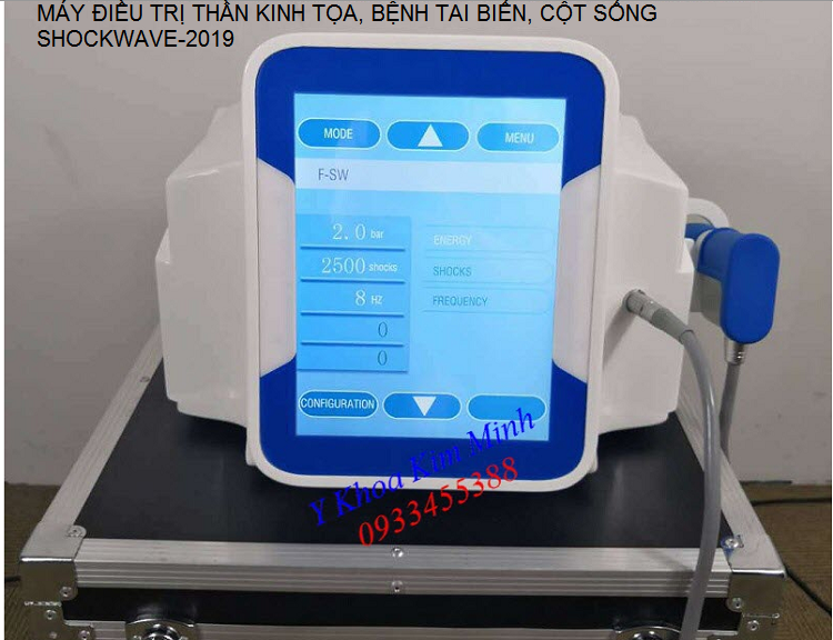 Bán máy chữa bệnh thần kinh tọa, liệt tai biến, đau cột sống shockwave-2019 - Y khoa Kim Minh