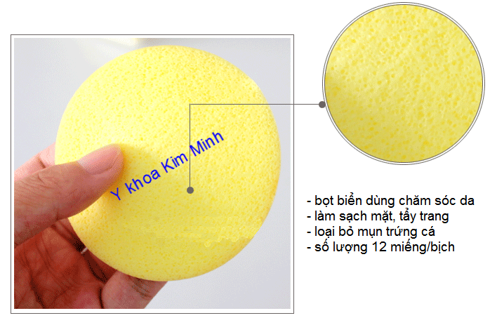 Miếng bọt biển khô ngâm nước Y Khoa Kim Minh