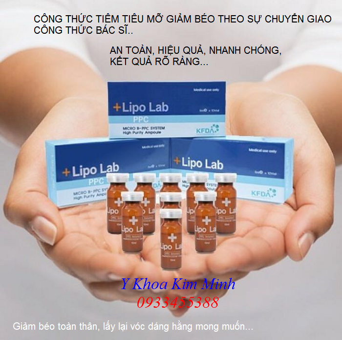 Ban tinh chat tiem tieu mo giam beo Han Quoc Lipo Lab PPC Solution Korea - Y khoa Kim Minh 0933455388