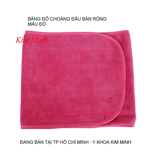 Băng đô choàng đầu giữ tóc màu đỏ bản khổ lớn - Y Khoa Kim Minh 0933455388