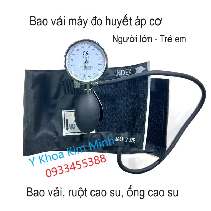 Bao vải máy đo huyết áp cơ trẻ em người lớn