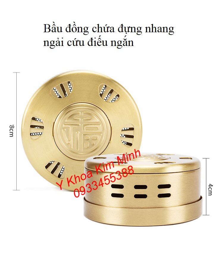 Bầu đồng đựng nhang ngải cứu chữa thoái hoá cột sống lưng cổ - Y khoa Kim Minh