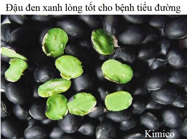 Công dụng của đậu đen xanh lòng là kiểm soát insulin trong máu, giảm muối trong máu, giảm huyết áp