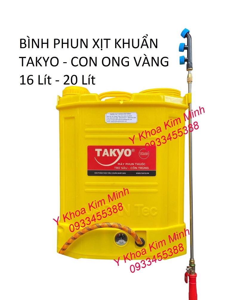 Bình phun khử khuẩn con ong vàng Takyo 16L - Y Khoa Kim Minh