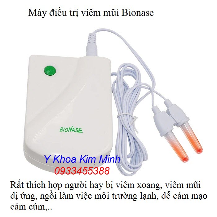 Bionase là thiết bị điều trị cho người hay bị bệnh cảm cúm viêm mũi viêm xoang, ngồi phòng lạnh bị nghẹt mũi - Y Khoa Kim Minh