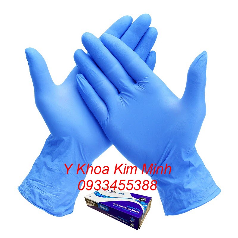 Găng tay nitrile không bôt xan dương Superior