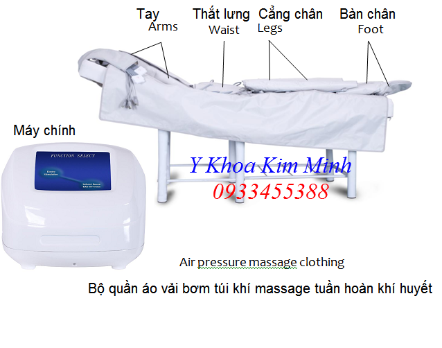 Bộ máy tuần hoàn khí huyết bằng bơm khí nén qua áo vải LD-64 đang bán tại Tp Hồ Chí Minh - Y Khoa Kim Minh 0933455388