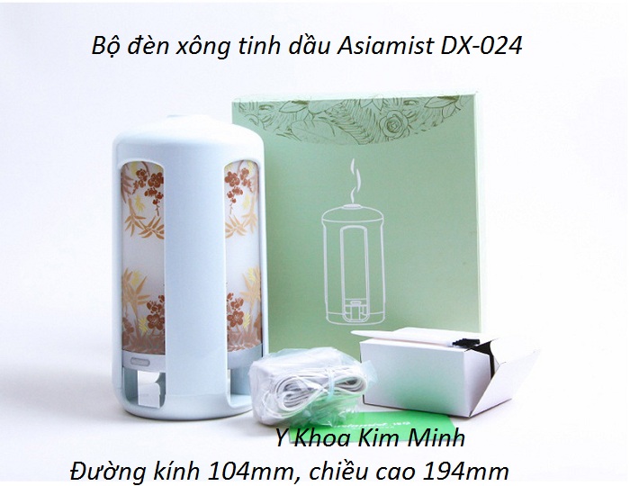 Đèn khếch tán tinh dầu xông phòng cao cấp Asiamist DX-024 - Y Khoa Kim Minh Bộ đèn xông khếch tán tinh dầu trong phòn cao cấp Asiamist DX-024 - Y Khoa Kim Minh