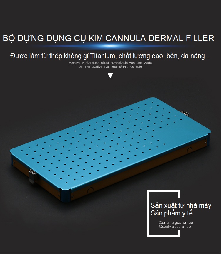 Bộ bơm tiêm đầu tù Cannula Derma Filler dùng trong phẫu thuật thẩm mỹ làm đẹp - Y Khoa Kim Minh