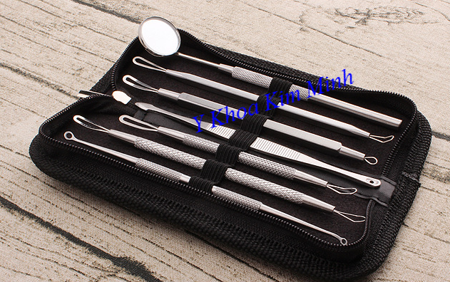 Bộ dụng cụ nặn mụn đầu đen gồm 7 món - Y Khoa Kim Minh 0933455388