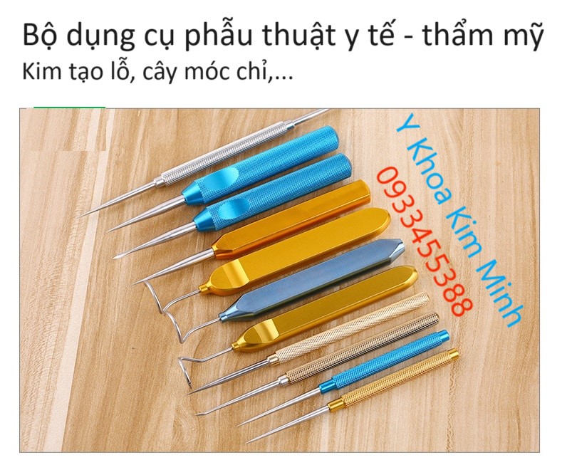 Bộ dụng cụ inox hỗ trợ phẫu thuật y tế thẩm mỹ