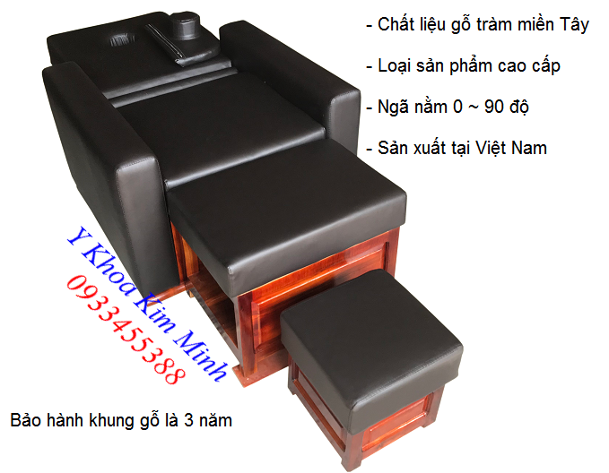 Bộ ghế foot spa 3 món sử dụng gỗ tràm miền Tây chất lượng cao cấp bảo hành 3 năm - Y Khoa Kim Minh 0933455388