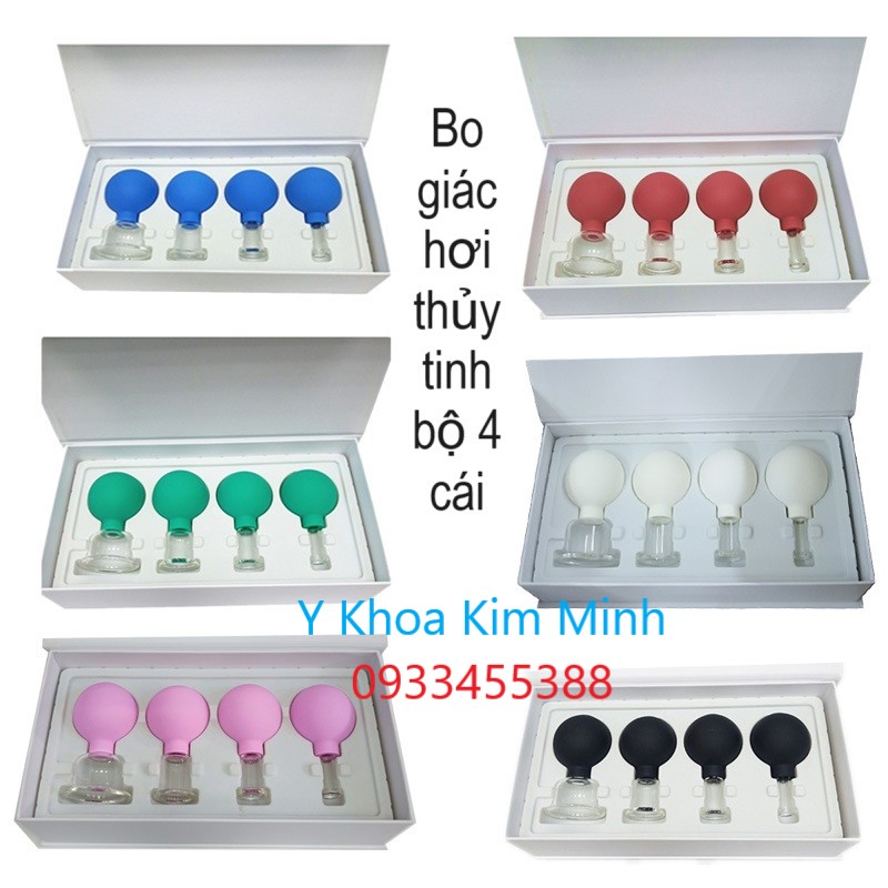 Bộ ống hút mụn, hút máu bầm thủy tinh bán ở Y Khoa Kim Minh