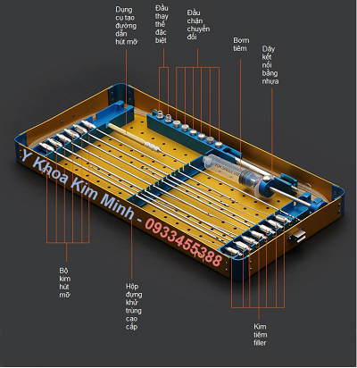Bộ kim cannula chuyên hút mỡ, tiêm mỡ tự thân - Y khoa Kim Minh