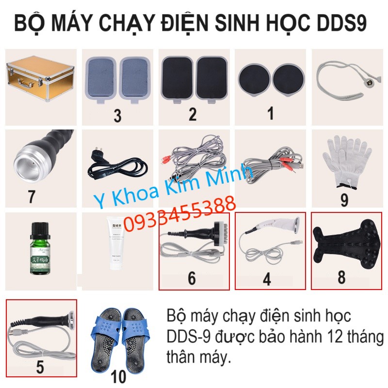 Bộ máy chạy điện sinh học DDS9 gồm 10 chức năng