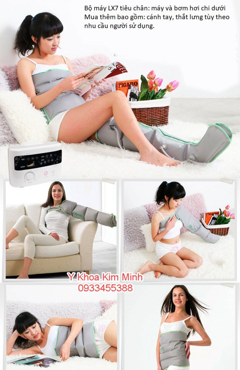 Bộ máy ép khí chữa bệnh giãn tĩnh mạch Doctor Life LX7 bán ở Y Khoa Kim Minh