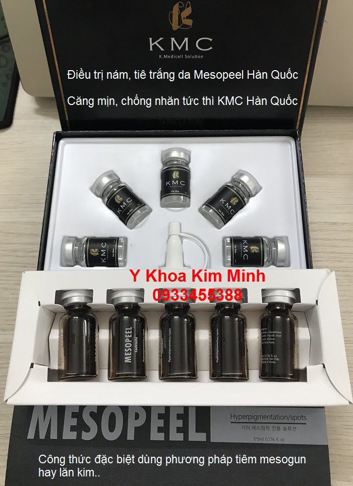 Bo my pham tiem tri nam, chong nhan, trang min da tuc thi mesopeel Han Quoc - Y khoa Kim Minh