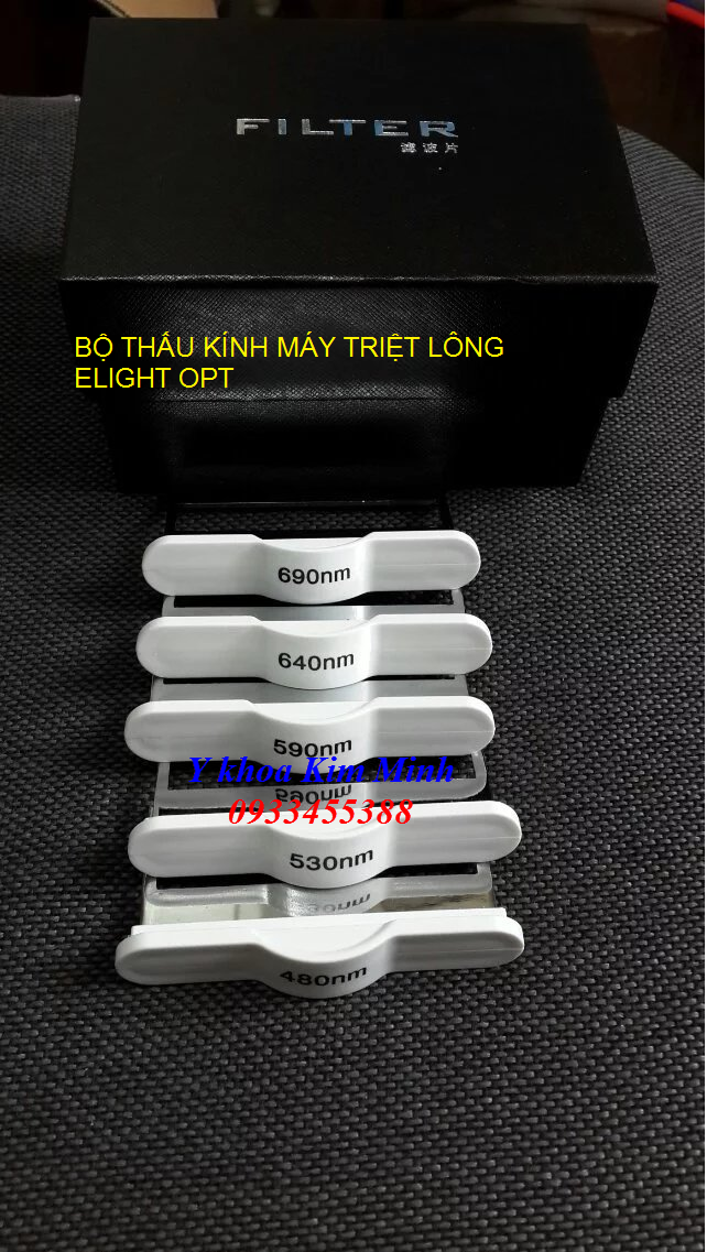 Bộ thấu kính sử dụng cho tay cầm máy triệt lông Elight OPT - Y Khoa Kim Minh 0933455388