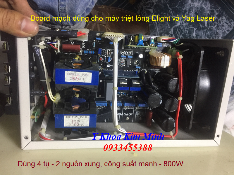 Board tụ nguồn 800W cho máy triệt lông Elight OPT SHR Laser - Y Khoa Kim Minh Board mạch tụ nguồn máy triệt lông Elight OPT SHR và máy Yag Laser 800W - Y Khoa Kim Minh 0933455388