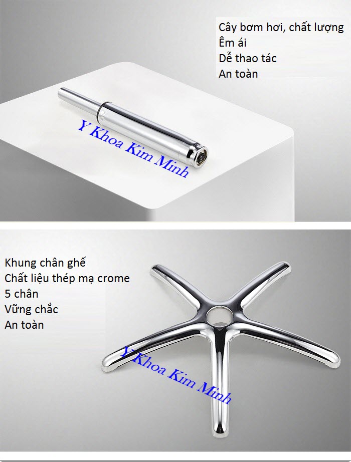 Ống bơm hơi và chân ghế bup spa cao cấp bán tại Y Khoa Kim Minh