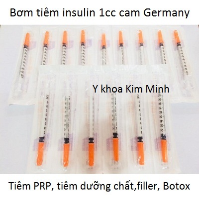 Bơm tiêm 1cc của Đức - Y khoa Kim Minh Bơm tiêm 1cc dùng tiêm PRP, filler, tiêm dưỡng chất bán tại Tp Hồ Chí Minh - Y khoa Kim Minh