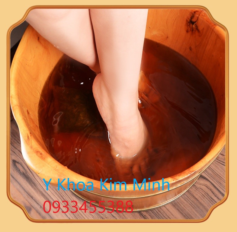 Bồn gỗ ngâm chân thuốc bắc thảo dược bán ở Y Khoa Kim Minh